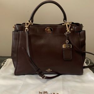 Authentic Coach Gramercy Leather Satchel